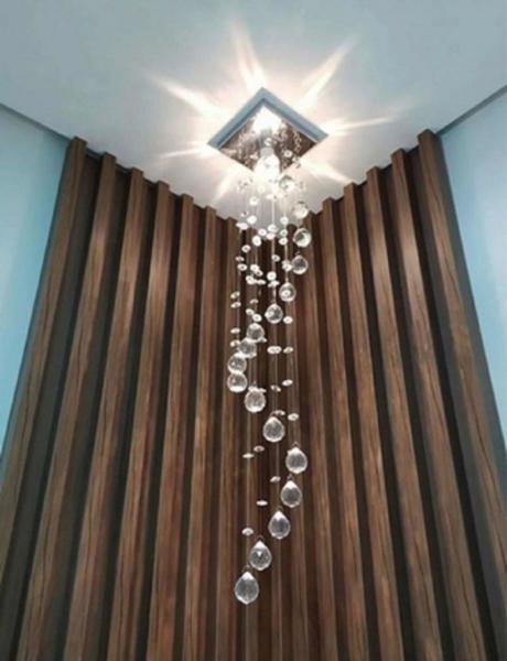 Imagem de Lustre para cabeceira Sala, corredor, hall em cristal Base 14x14