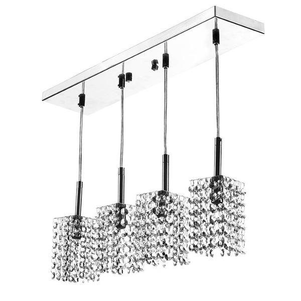 Imagem de Lustre Para Sala Clearcast Quadruplo Cristal Legitimo!