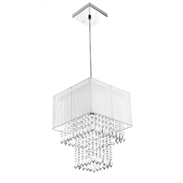 Imagem de Lustre Para Sala De Cupula Cristal Acrílic Marrycrilic Branc