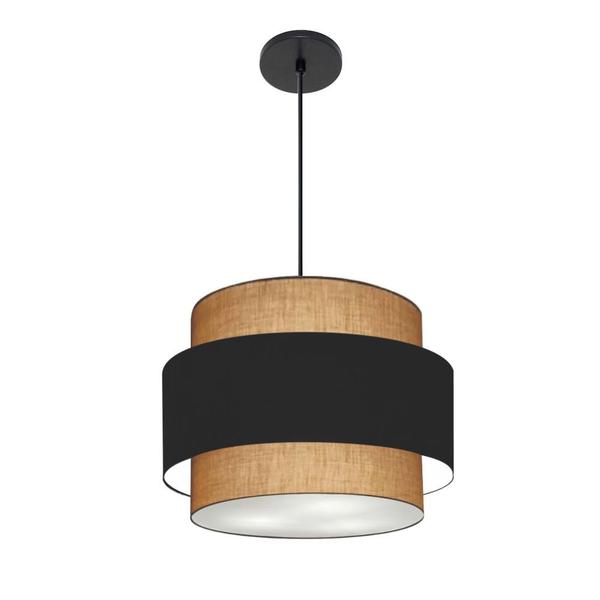 Imagem de Lustre Para Sala de Jantar Vivare Md-4392 Cúpula em Tecido 40cm