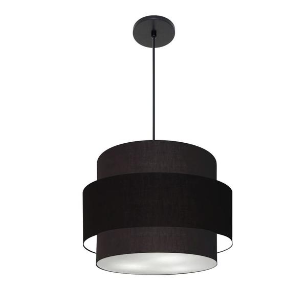 Imagem de Lustre Para Sala de Jantar Vivare Md-4393 Cúpula em Tecido 45cm