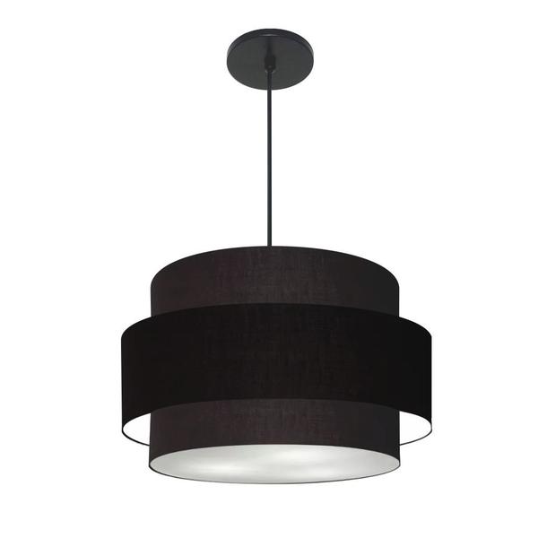 Imagem de Lustre Para Sala de Jantar Vivare Md-4394 Cúpula em Tecido 50cm