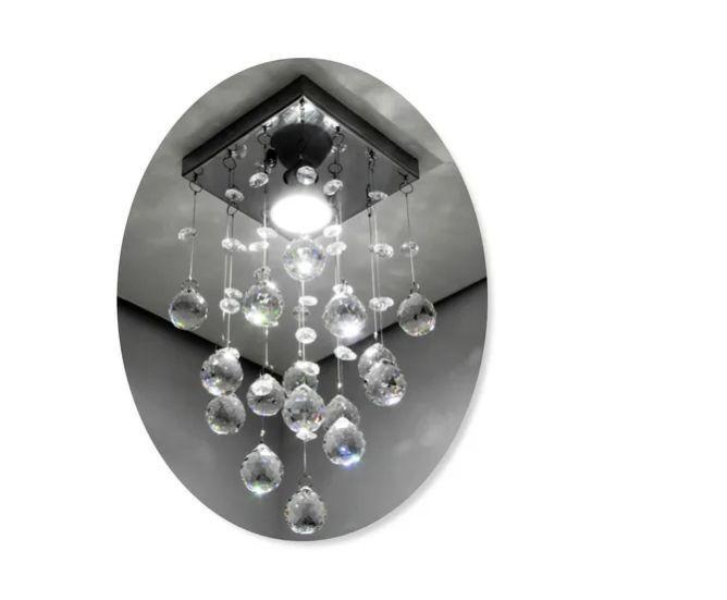 Imagem de Lustre Para Sala Em Cristal Legítimo Forro PVC