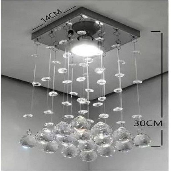 Imagem de Lustre para sala, quarto, banheiro em Cristal k9 Base 14x14