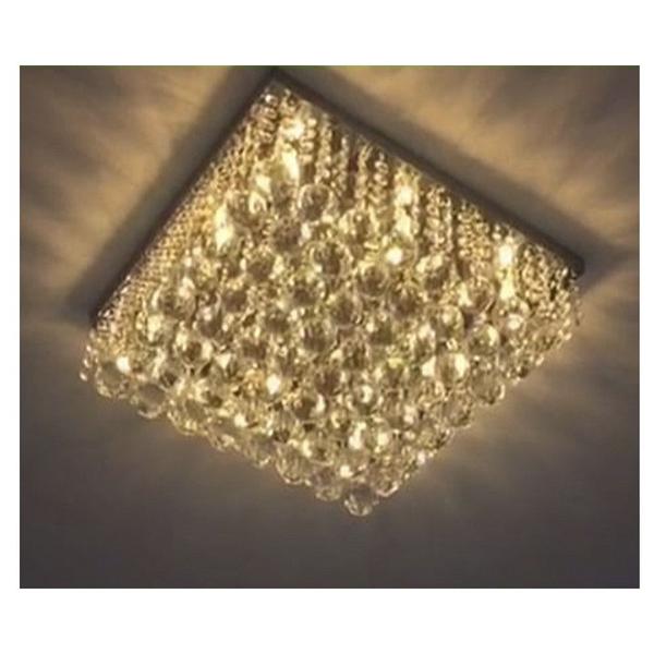 Imagem de Lustre Para Sala Quarto De Cristal K9 Legítimo 45x45 Cm