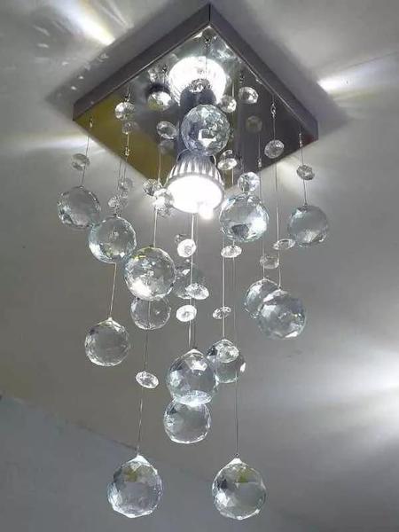 Imagem de Lustre para sala, quarto, hall, cozinha em Cristal K9 Base 14x14