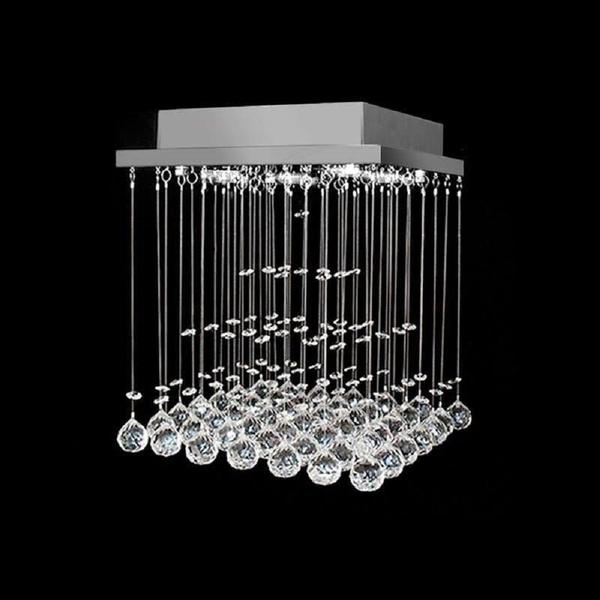 Imagem de Lustre para sala, quarto, hall, cozinha, sala de jantar em Cristal Base 30x30