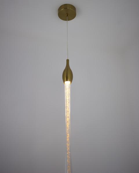 Imagem de Lustre Pendente Aimee Dourado Cristal Led 2W 2700K