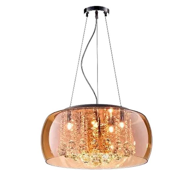 Imagem de Lustre Pendente Ambar Cristal 40cm Pd002am Bella