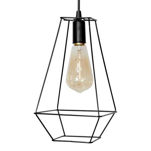 Imagem de Lustre Pendente Aramado Soft - Preto