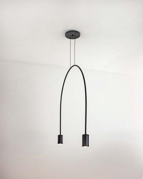 Imagem de Lustre  Pendente Arco Invertido Preto  499