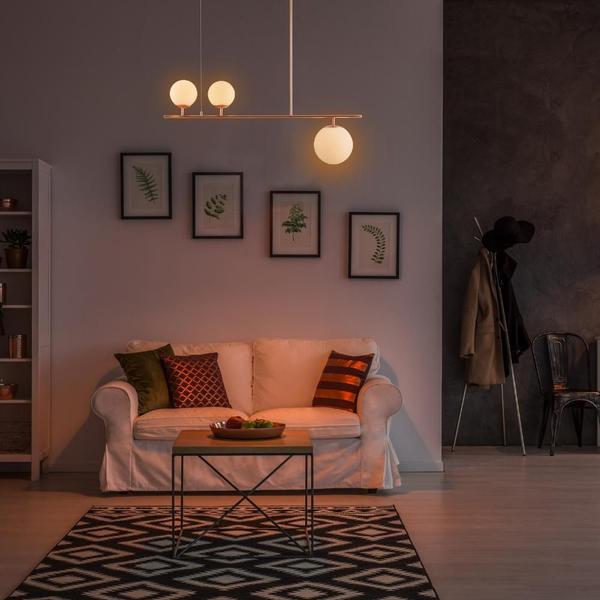 Lustre Pendente Avant Pérola Libra Cobre E27 Bivolt Imagem de Lustre Pendente Avant Pérola Libra Cobre E27 Bivolt
