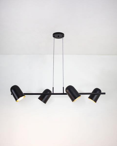 Imagem de Lustre Pendente Bastone Retangular Industrial Articulável Preto 1,20 Metro 680