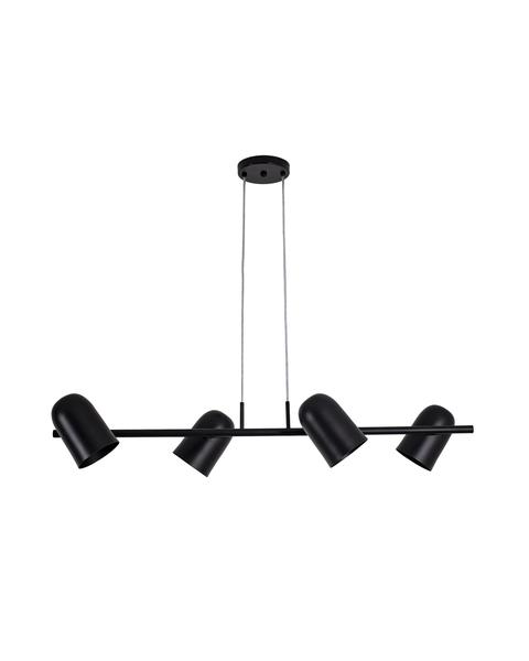 Imagem de Lustre Pendente Bastone Retangular Industrial Articulável Preto 1,30 Metro 681