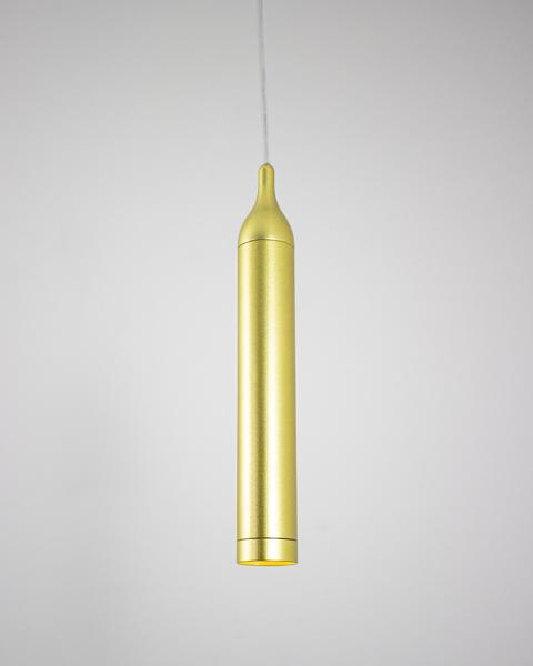 Imagem de Lustre Pendente Beer Tubo Led 3000K Dourado Usina