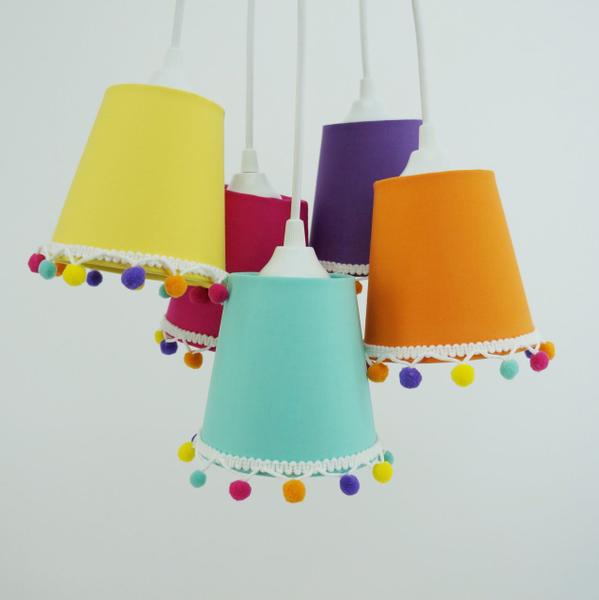 Imagem de Lustre Pendente Cacho PomPom Crie Casa Colors