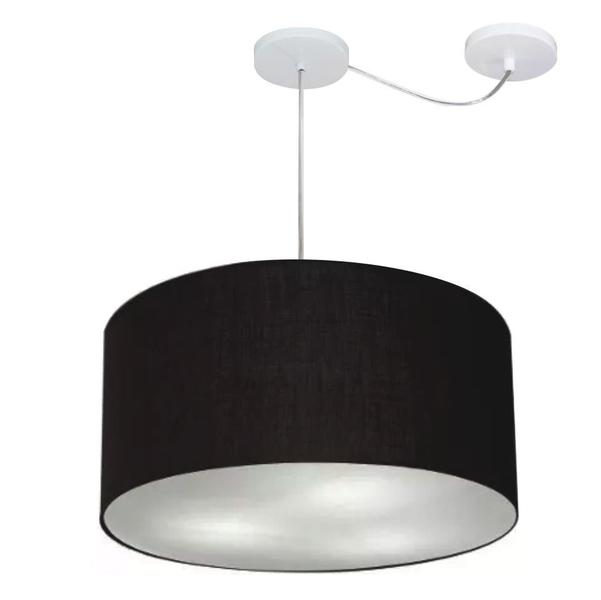 Imagem de Lustre Pendente Cilíndrico Com Desvio Preto MJ-4238 Para Mesa de Jantar e Estar