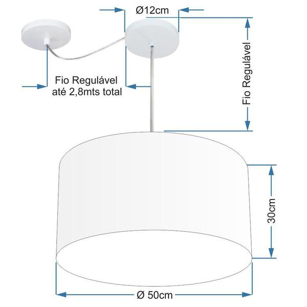 Imagem de Lustre Pendente Cilíndrico Com Desvio Rustico Bege MJ-4231 Para Mesa de Jantar e Estar