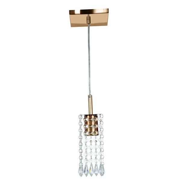 Lustre Pendente Clearcrillic Cristal Acrílico Cobre - MARRYLUZ Imagem de Lustre Pendente Clearcrillic Cristal Acrílico Cobre