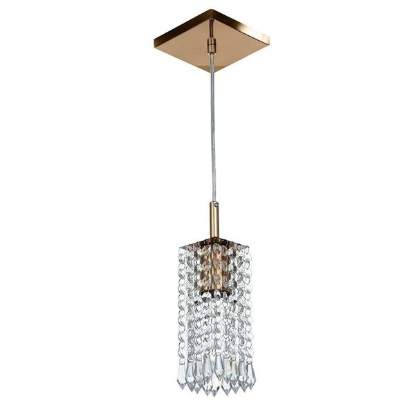 Lustre Pendente Clearcrillic Cristal Acrílico Cobre - MARRYLUZ Imagem de Lustre Pendente Clearcrillic Cristal Acrílico Cobre