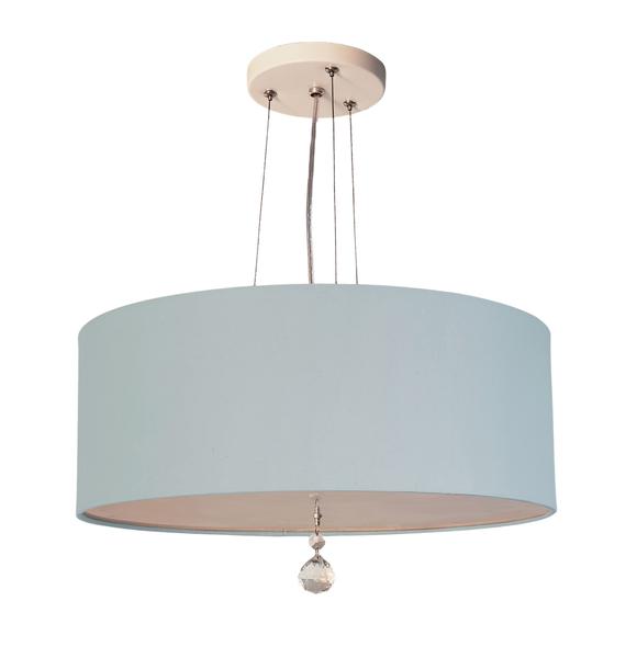 Imagem de Lustre Pendente Com Cristal Cúpula Azul 40x15 2E27 4929