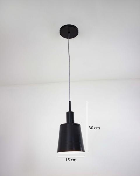 Imagem de Lustre Pendente Cone Industrial Preto 119