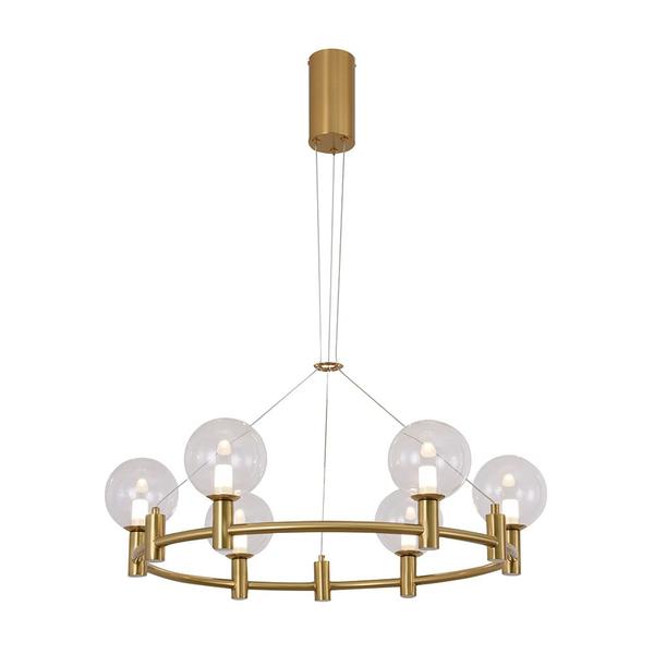 Imagem de  Lustre Pendente Coralina Redondo Dourado Bella OC021