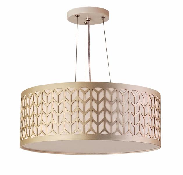 Imagem de Lustre Pendente Cúpula Recorte Bronze 50X15 3E27 Bivolt