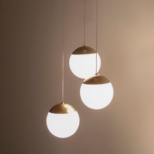 Imagem de Lustre Pendente de Teto P/ Sala de Jantar Com Triplo Jabuticaba Globo Vidro 12cm G9 Bivolt