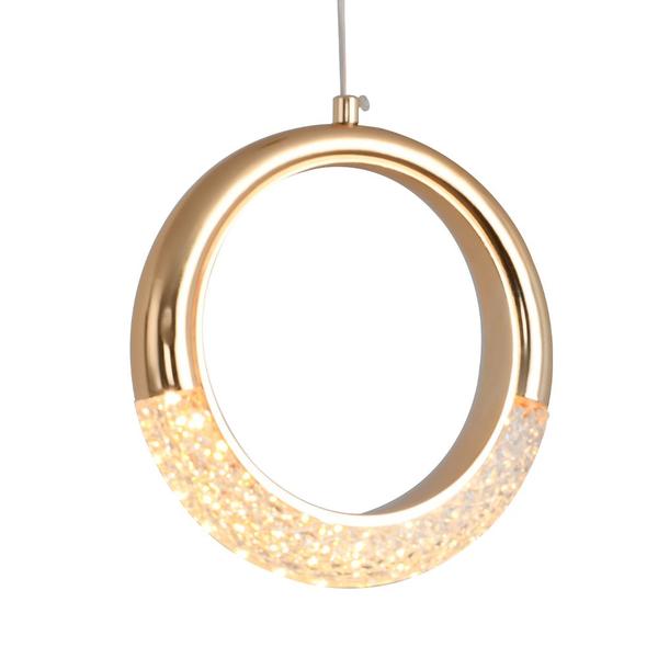 Imagem de Lustre Pendente Dourado Led 4w 3000k Mezzo 21cm Moderno Bivolt