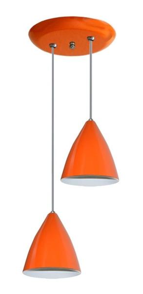 Imagem de Lustre Pendente Duplo Ideal Para Sala, Cozinha - Varias Cores