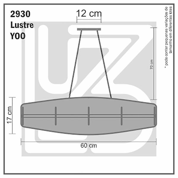 Imagem de Lustre Pendente em Madeira - Yoo - 60cm