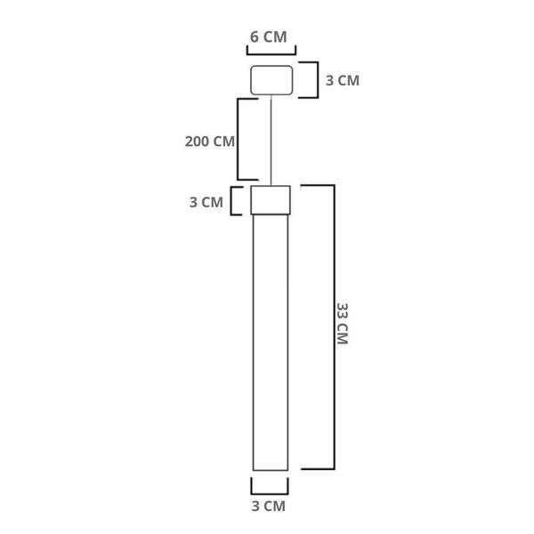 Imagem de Lustre Pendente Empire Tricolor Led Quadrado Ouro Bivolt