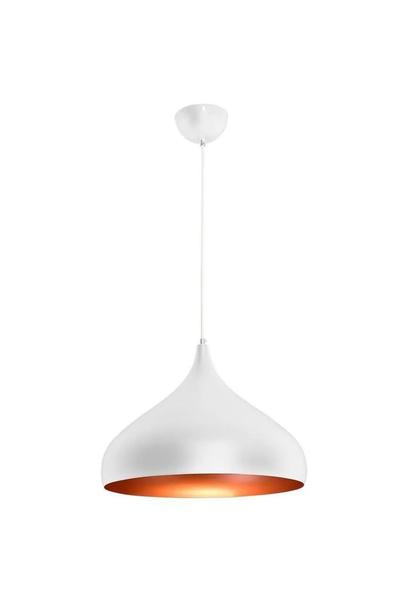 Imagem de Lustre Pendente Gota Alumínio Rpx Branco 40Cm Startec