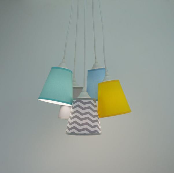 Imagem de Lustre Pendente Infantil Chevron Crie Casa Colors