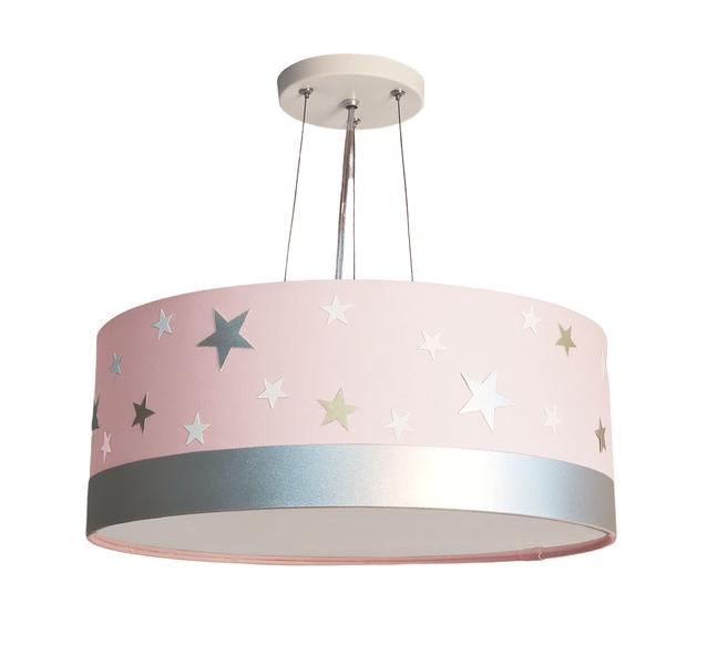 Imagem de Lustre Pendente Infantil Estrelas Cúpula 40x15 2E27