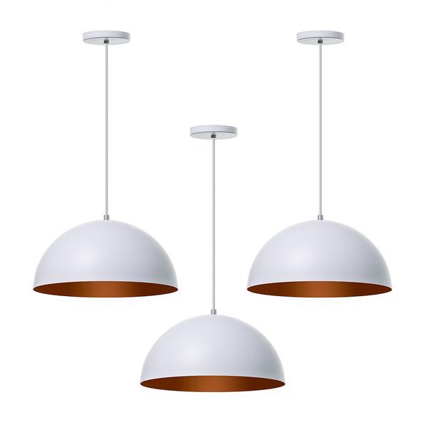 Imagem de Lustre Pendente Interno Balcão Jantar Meia Lua 30 Cm