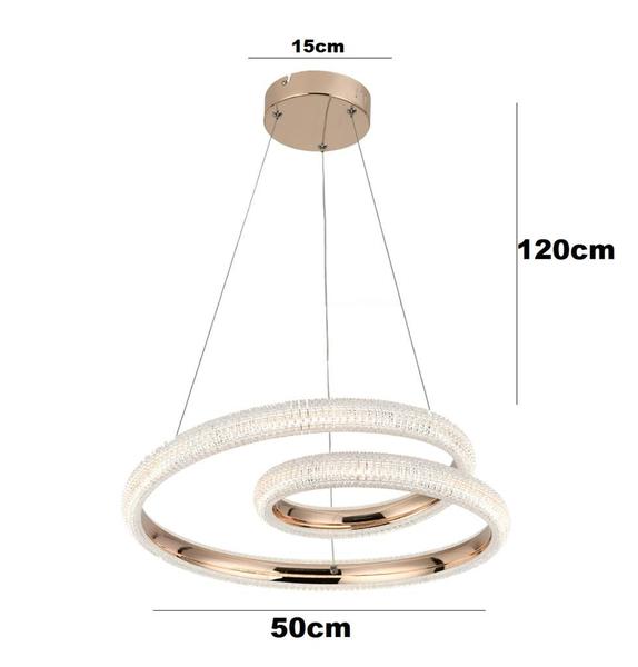 Imagem de Lustre Pendente Led 40w Moderno Smd Luz 4000k Sala Cozinha