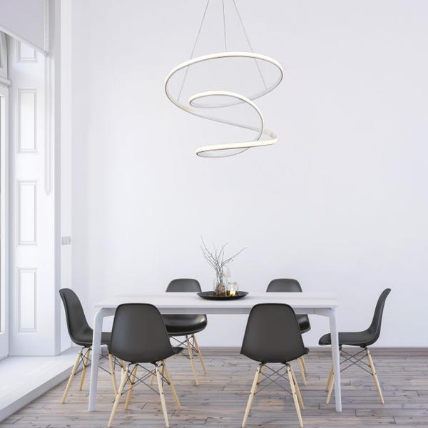 Imagem de Lustre Pendente Led 41W Design Moderno Luxo Premium Bivolt Twisted M3