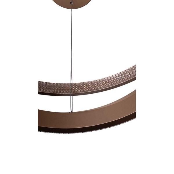 Imagem de Lustre Pendente LED 72W Three Circles Bronze 3000K