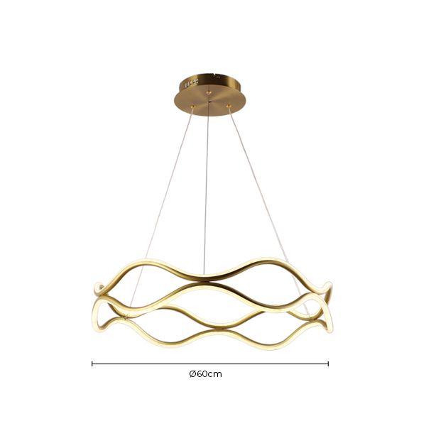 Imagem de Lustre pendente led matre ø60cm - dourado 36w