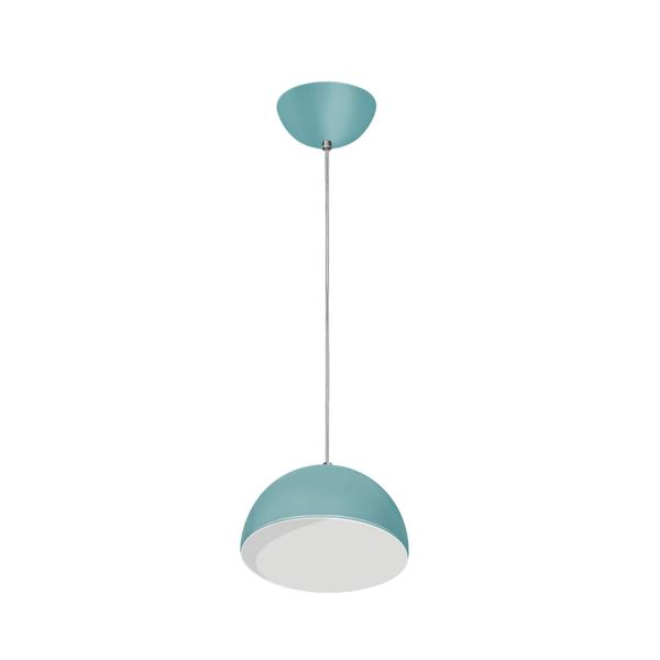 Imagem de Lustre Pendente Luminária Sala Jantar Quarto Design 7741 1 Lâmpada E27 C/ Azul