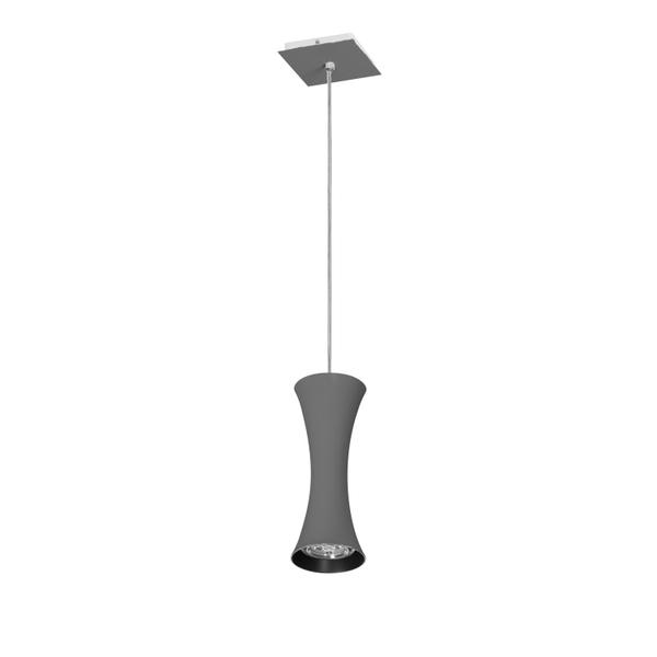 Imagem de Lustre Pendente Luminária Sala Jantar Quarto Design 7921 1 Lâmpada Gu10 Prata