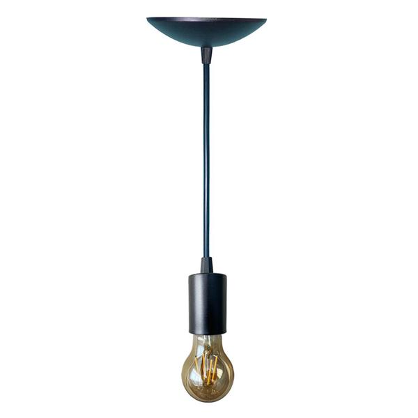 Imagem de Lustre Pendente Luminária Simples Duplo Industria Cabo 1,5M