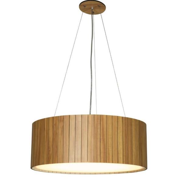 Imagem de Lustre Pendente Madeira Amêndola 40cm - My Lamp Store