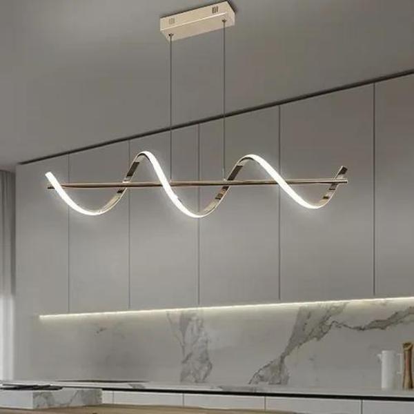 Imagem de Lustre Pendente Moderno Lp-600A Dourado 3em1 - Nitrolux