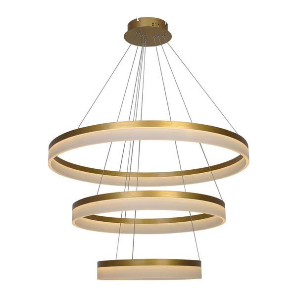 Imagem de Lustre Pendente Nitrolux ACR-201D Dourado Led Bivolt