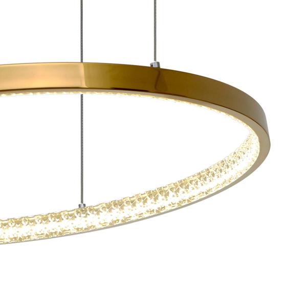 Imagem de Lustre Pendente Nitrolux Ilusion-001D Dourado Led Bivolt