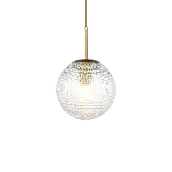 Imagem de Lustre Pendente Nordecor Bodan 2912 Ouro Champagne E27 Bivolt