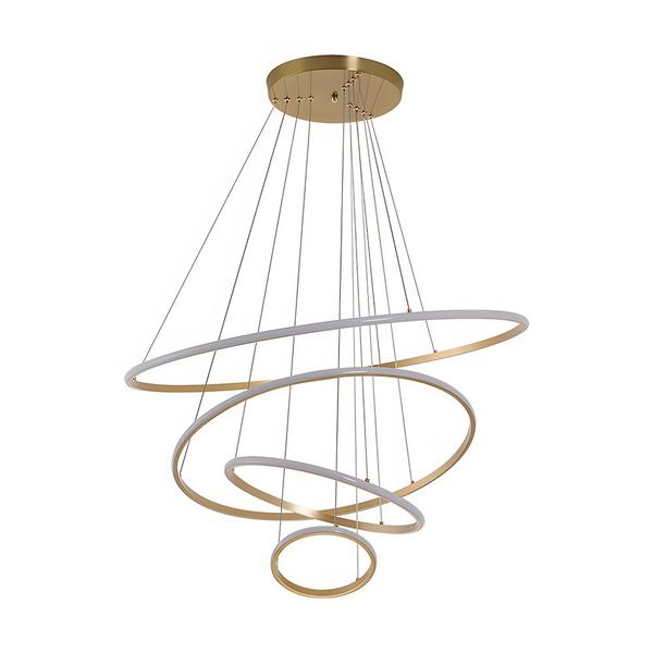 Imagem de Lustre Pendente Nordecor Inverse 2168 Dourado Led Bivolt